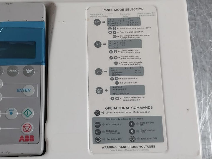 Abb Unitrol 5000 Unitrol F Drive Control Panel 3bhb002651r1