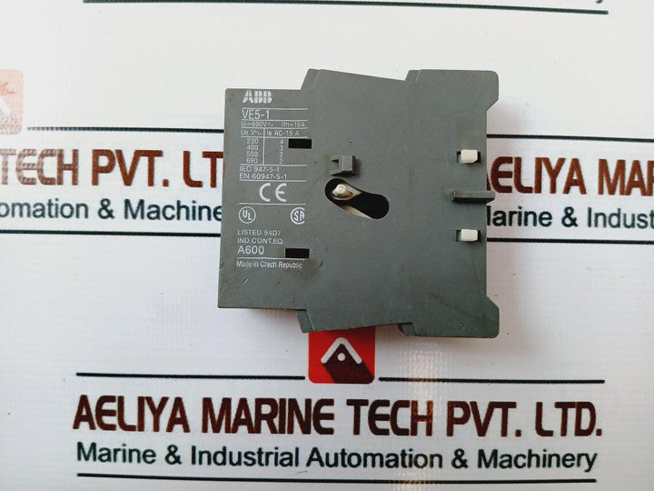 Abb Ve5-1 Mechanical & Electrical Interlock Unit 16A