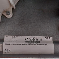 Abb Vfd Frequency Drive Acs800-04-0320-5+C189+E208+E210+J400+K454+L509+N651+P901