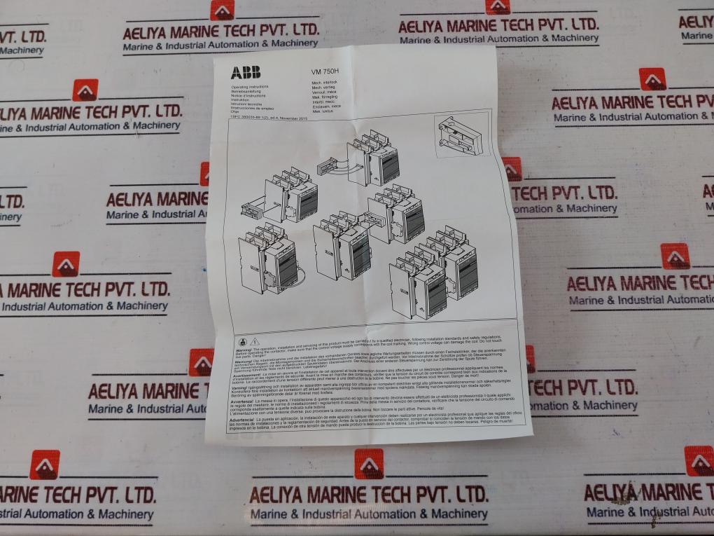 Abb Vm750H Mechanical Interlocks Contactor
