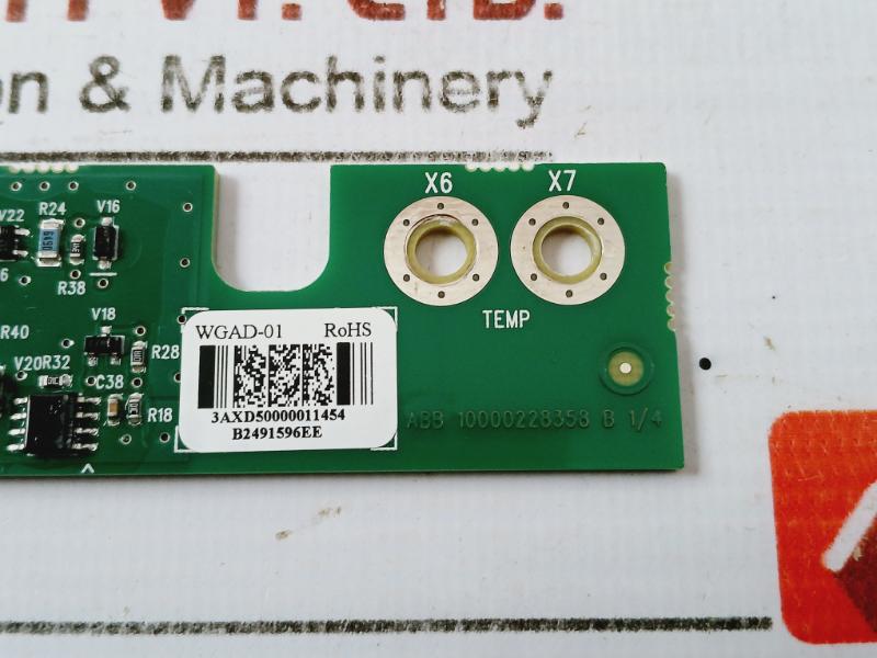 Abb Wgad-01 Drive Control Board Pcb 3Axd50000011454 10000228358 B