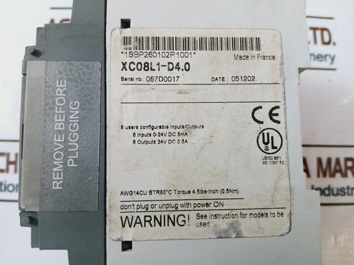Abb Xc08L1-d4.0 Digital I/O Extension Unit