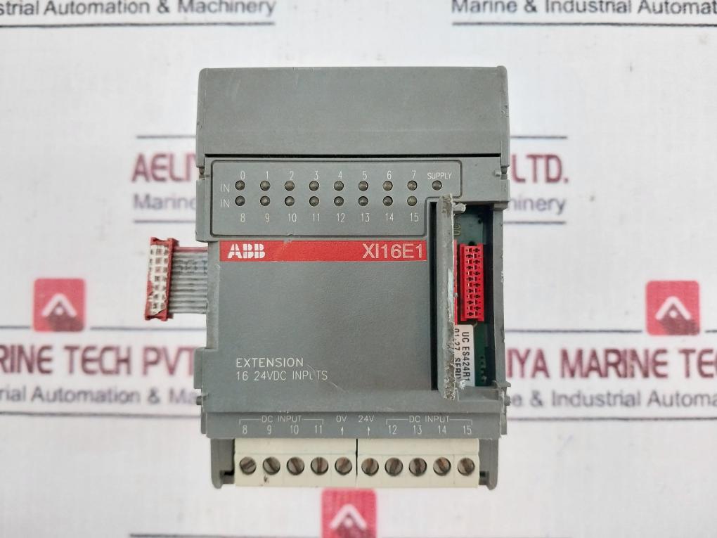 Abb Xi16E1-e40 Inputs Module 1Sb260100R1001 Awg 14-24Cu Str60 C Torque 7Lbs-inch (0-8Nm)