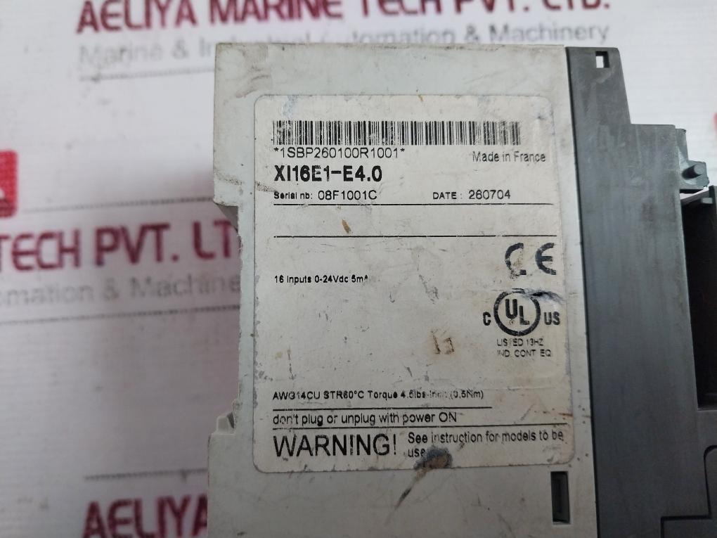 Abb Xi16E1-e4.0 Extension Input Module X116E1 24Vdc 5Ma