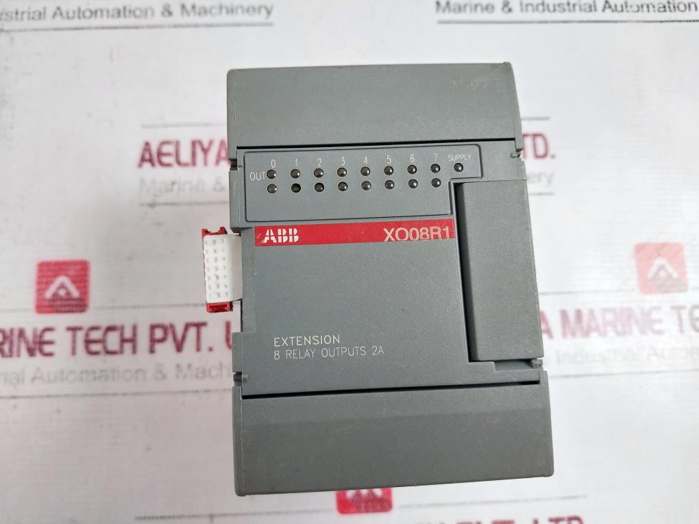 Abb Xo08r1 8 Relay Extension Output Module Xoo8r1-b04 120vac 50-60hz 2a