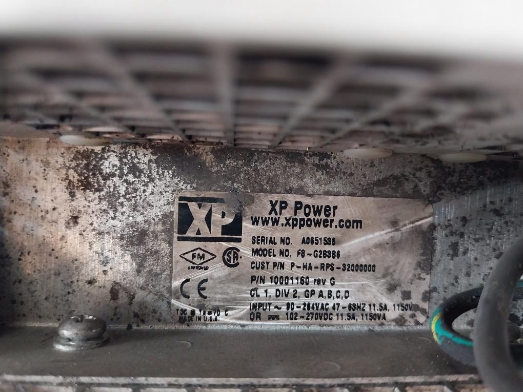 ABB XP Power XPIQ F8-G2B3B6 Power Supply Module 10000823 90-264VAC 47-63Hz 11.5A