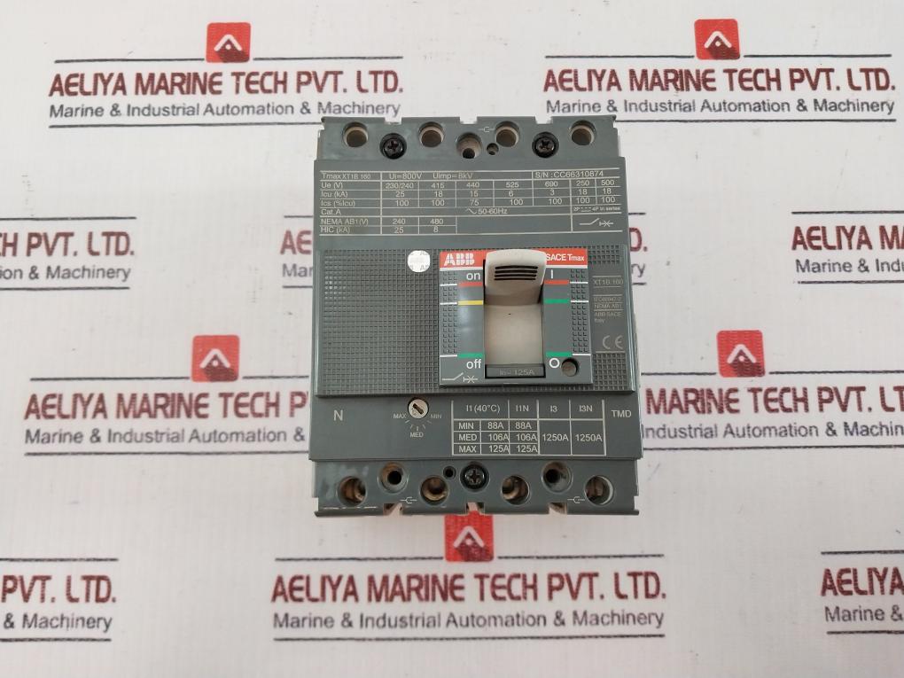 ABB XT1B 160 Three-pole Circuit Breaker IEC60947-2
