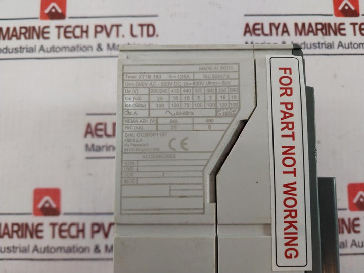 ABB XT1B 160 Three-pole Circuit Breaker IEC60947-2