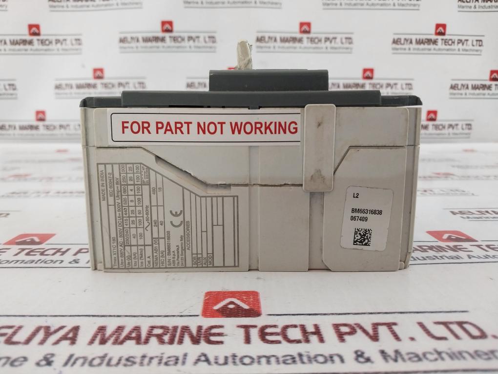 Abb Xt1c 160 Sace Tmax Circuit Breaker Fixed Three Pole