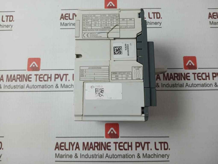 Abb Xt2H 160 Sace Tmax Xt2H 160 Industrial Fixed Front Terminals Circuit  Breaker