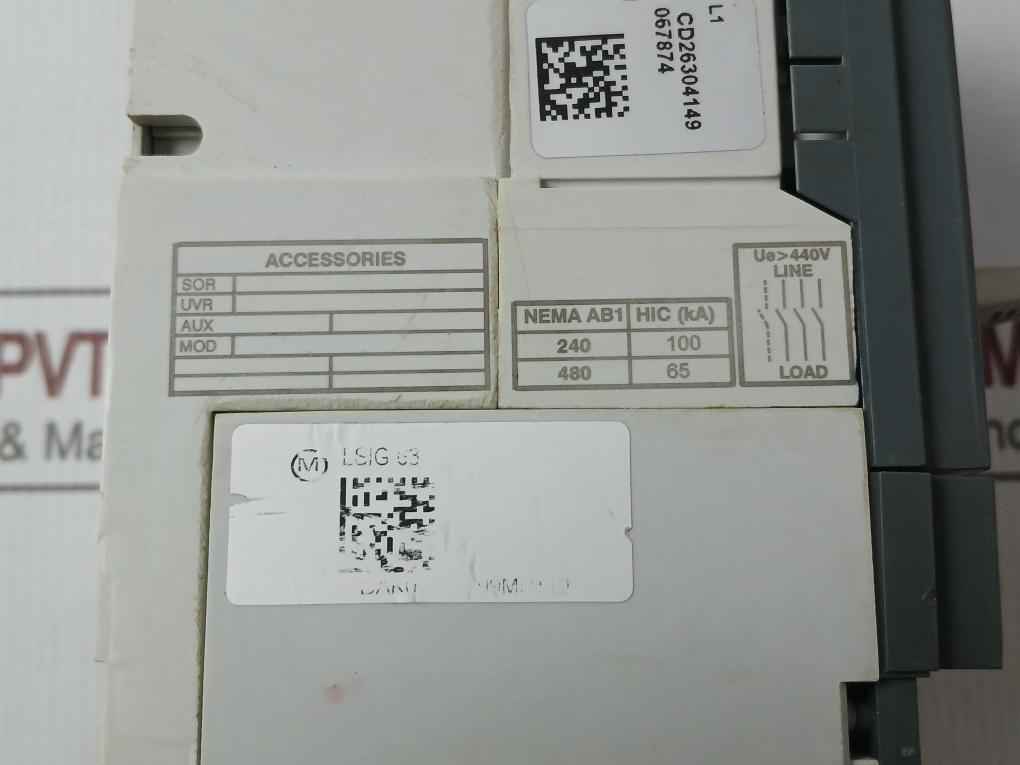 Abb Xt2H 160 Sace Tmax Xt2H 160 Industrial Fixed Front Terminals Circuit  Breaker