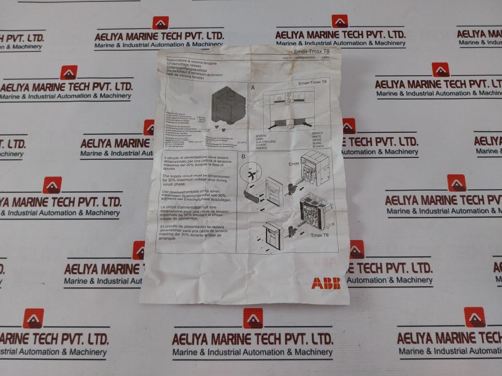 Abb Yu-1Sda038312R1 Under Voltage Release 50/60Hz