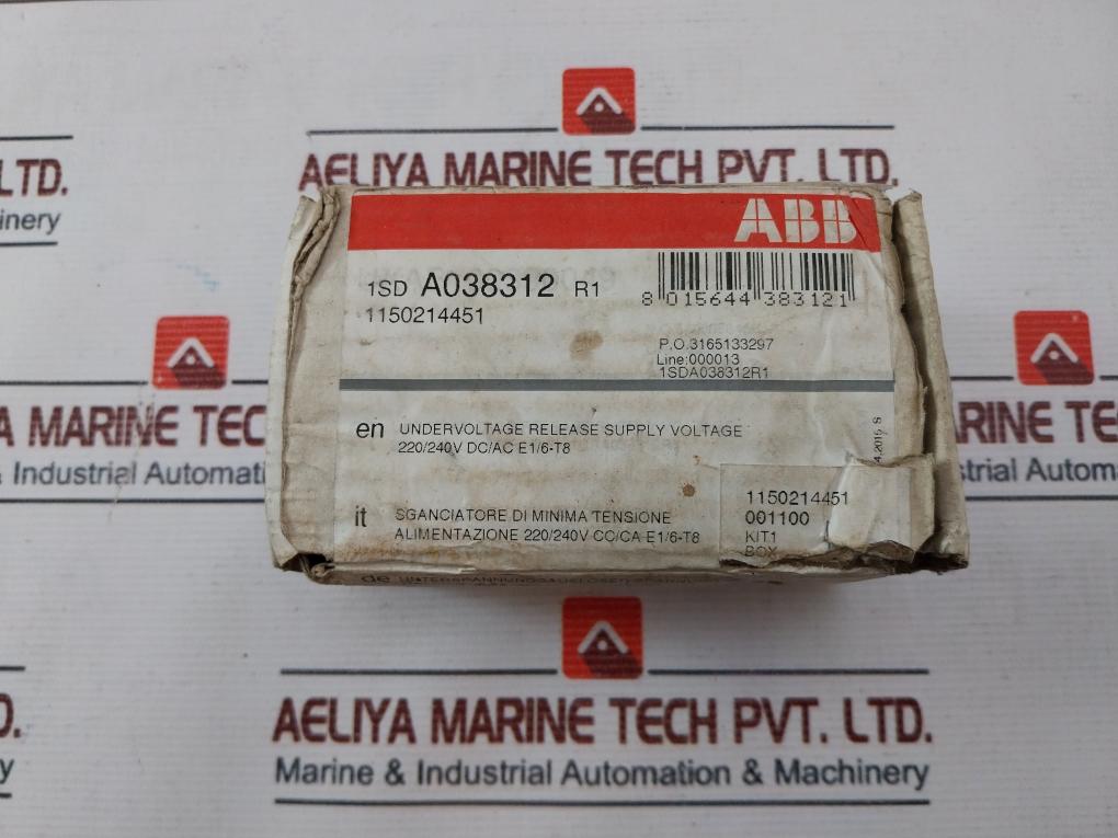Abb Yu-1Sda038312R1 Under Voltage Release 50/60Hz