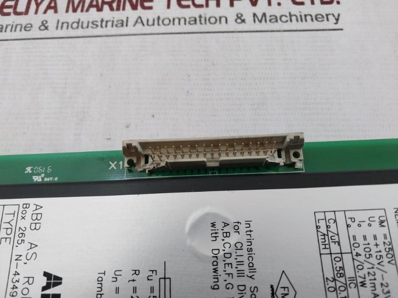 Abb Zb-03 Zener Barrier Control Board 250V 105/121Ma 0.4/0.7W