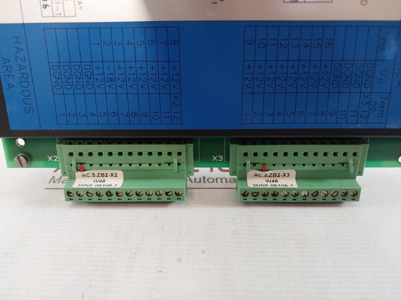Abb Zb-03 Zener Barrier Control Board 250V 105/121Ma 0.4/0.7W
