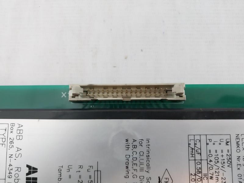 Abb Zb-03 Zener Barrier Control Board 3Hne 00094-1 94V-0 250V 01Atex446 209/294 Ohm