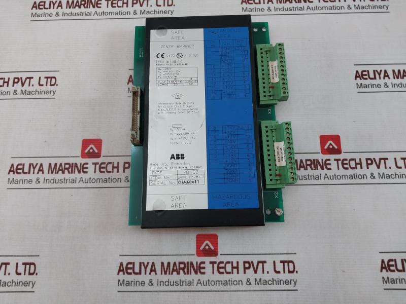 Abb Zb-03 Zener Barrier Control Board 3Hne 00094-1 94V-0 250V 01Atex446 209/294 Ohm