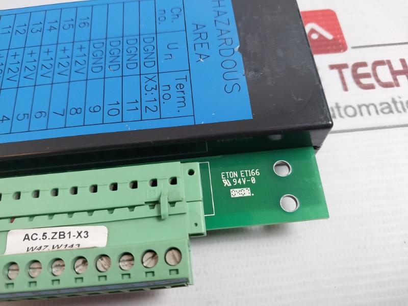 Abb Zb-03 Zener Barrier Control Board 3Hne 05281-1 250V 0.4/0.7W 105/121Ma