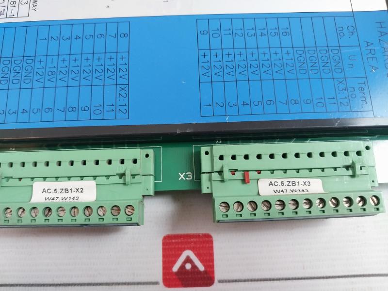 Abb Zb-03 Zener Barrier Control Board 3Hne 05281-1 250V 0.4/0.7W 105/121Ma