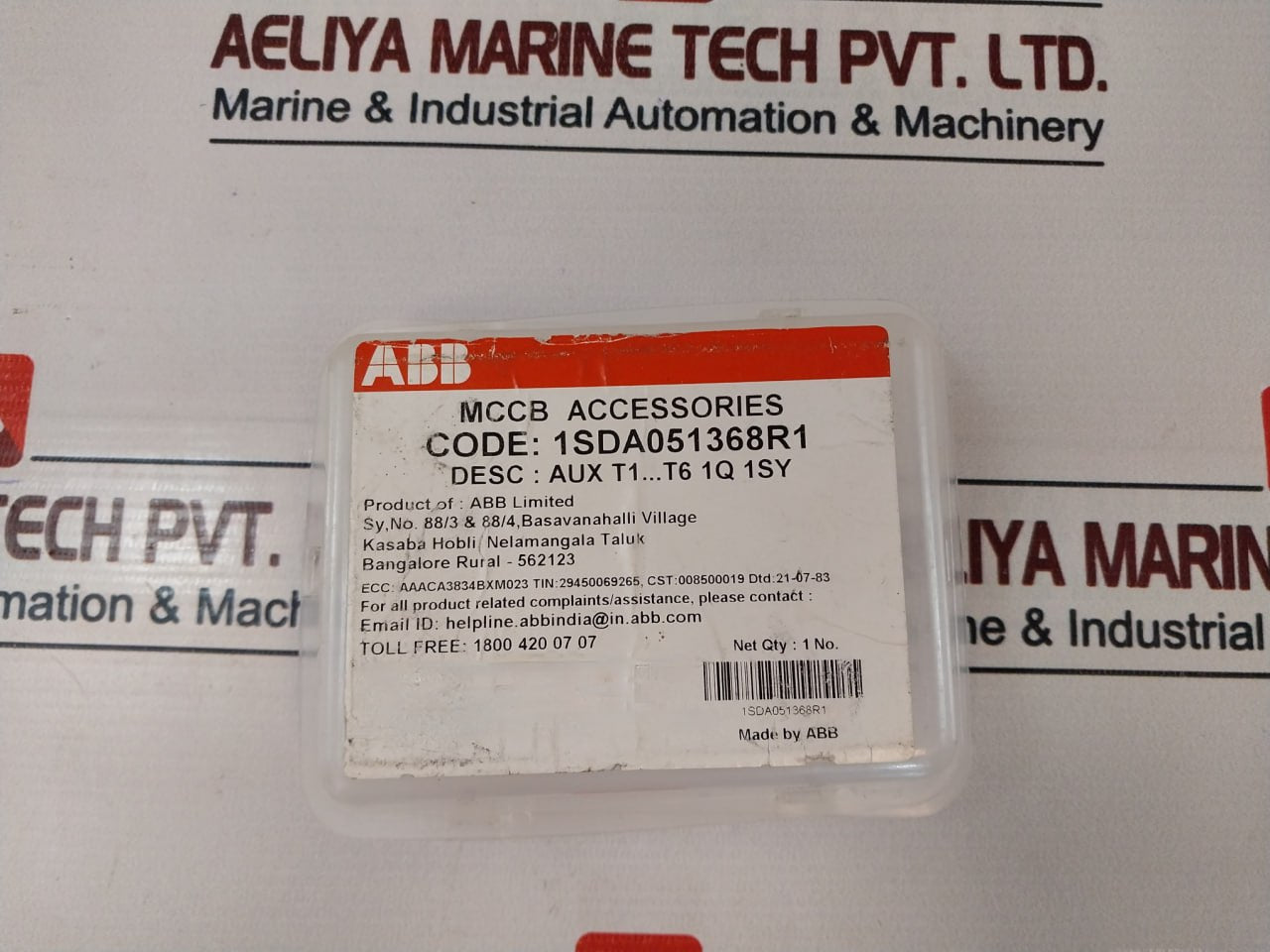 Abb 1Sda051368R1 Aux-auxiliary Contact Kit 250V-24V 94V-0