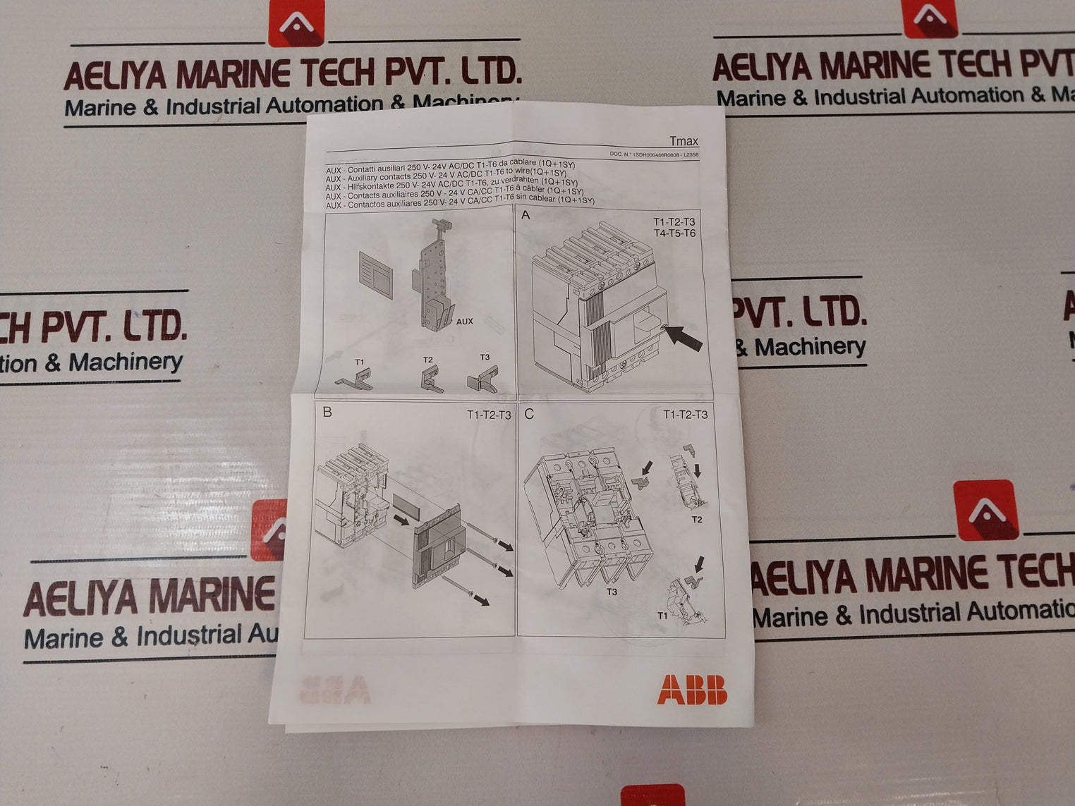 Abb 1Sda051368R1 Aux-auxiliary Contact Kit 250V-24V 94V-0