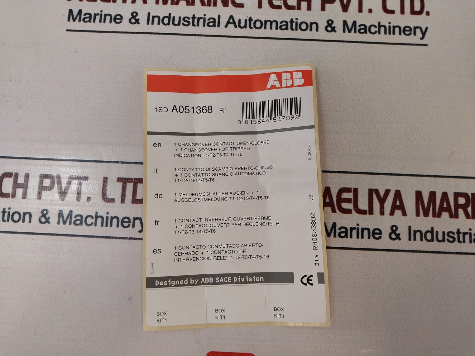 Abb 1Sda051368R1 Aux-auxiliary Contact Kit 250V-24V 94V-0