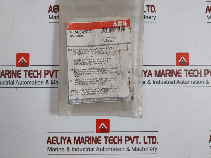 Abb 1Sda064507R1 Key Lock And Heavy Duty Padlock 1150046069