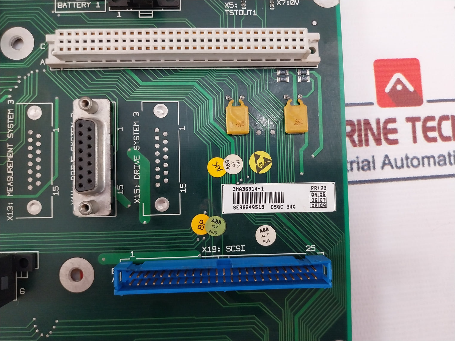 Abb 3Bsc 980 004 R301 Mother Board Backplane Pr: 03