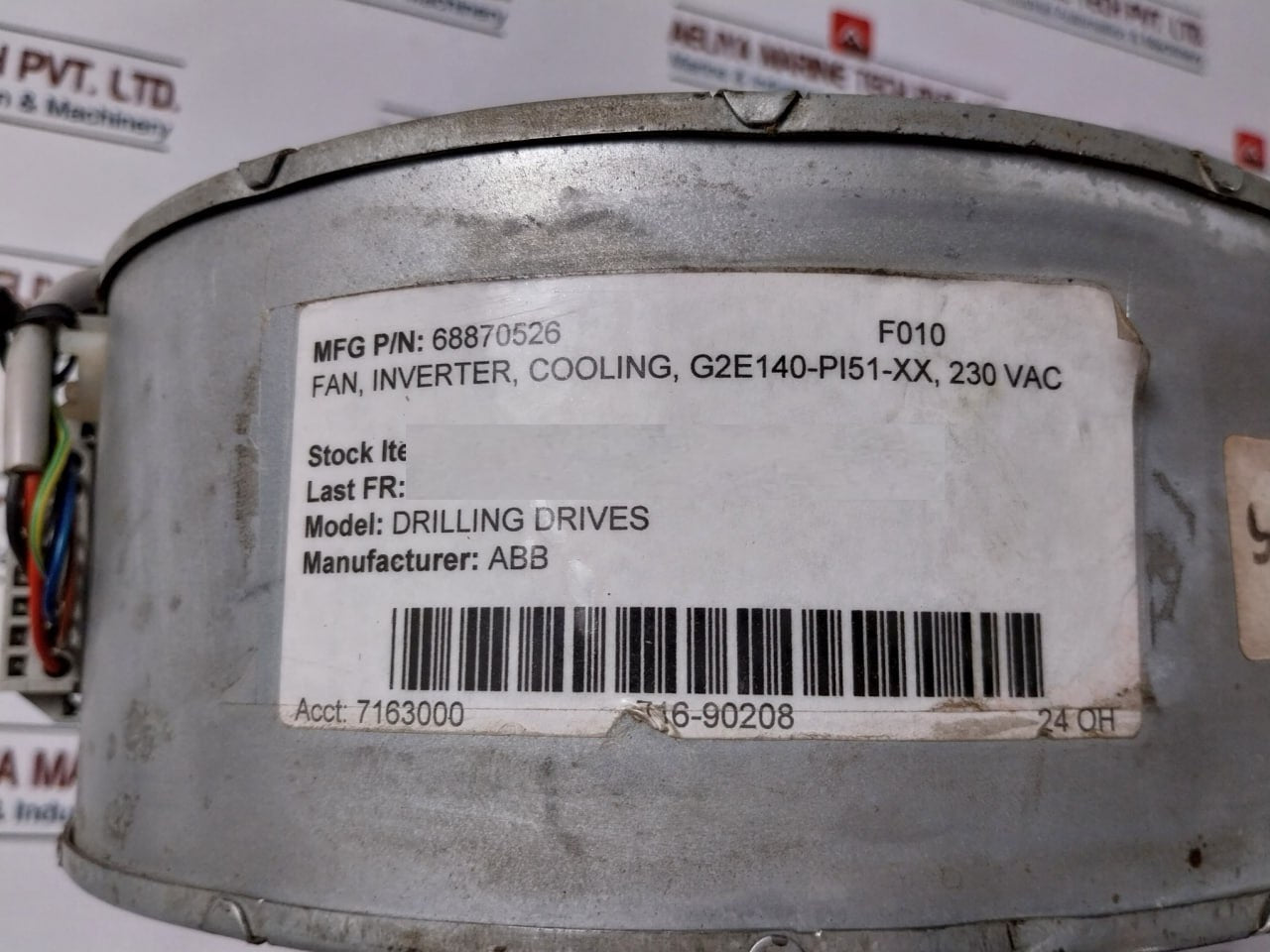 Abb 68870526 Cooling Fan Inverter G2E140-pi51-xx 230Vac