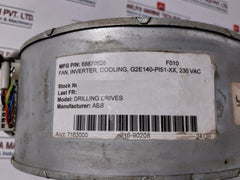 Abb 68870526 Cooling Fan Inverter G2E140-pi51-xx 230Vac