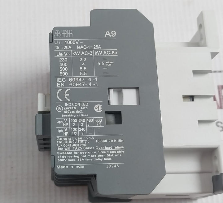 Abb A9-30-10 Contactor 220-230V 50Hz