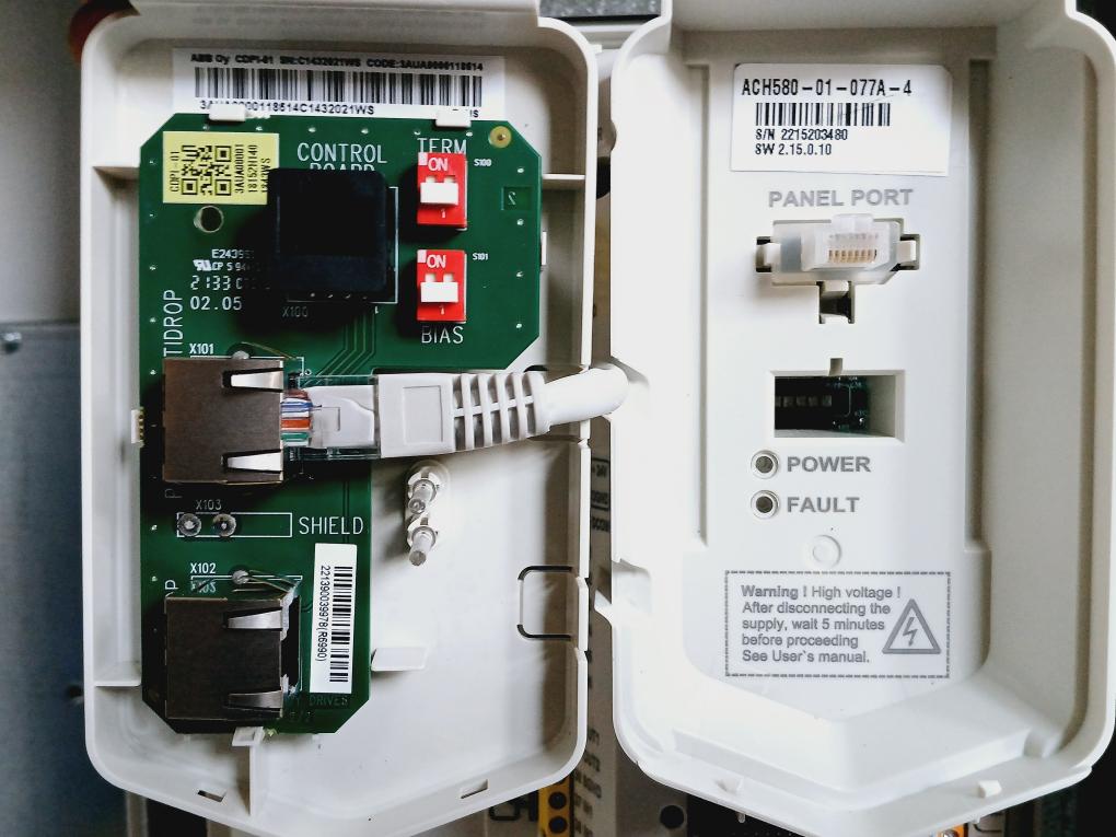 Abb Ach580-pcr-077A-4+E213 Hvac Drive With Circuit Breaker Disconnect 440-480Vac