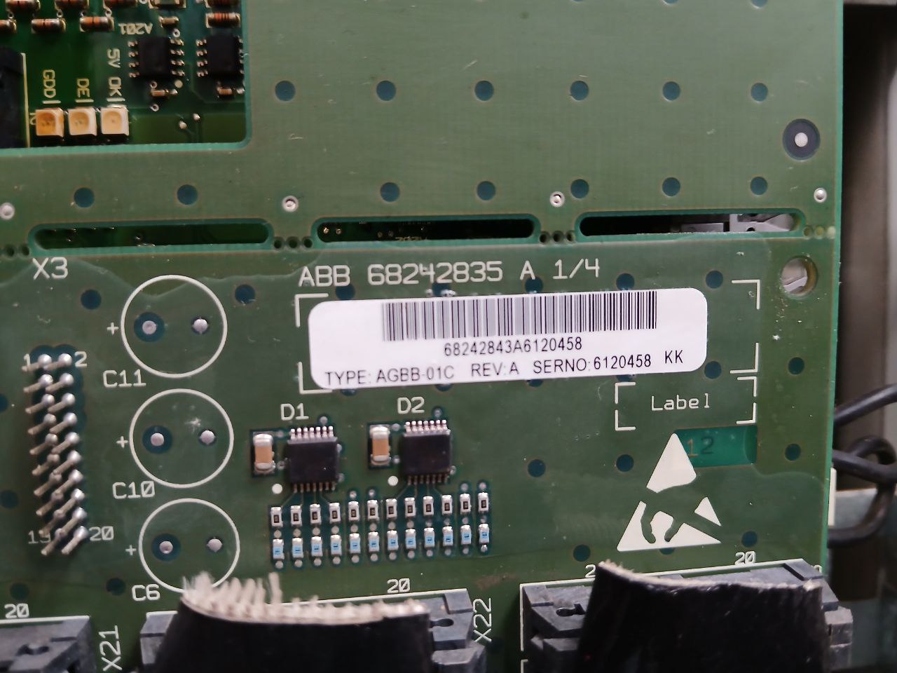 Abb Acs800-104-0400-5+C126 Inverter Drive Module 513-707 Vdc 546 Adc