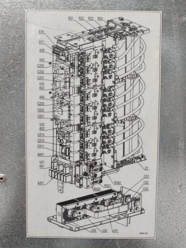 Abb Acs800-104Lc-0700-7+E205+Q950 Inverter Drive Module 68606039 Rev A Aofc-03