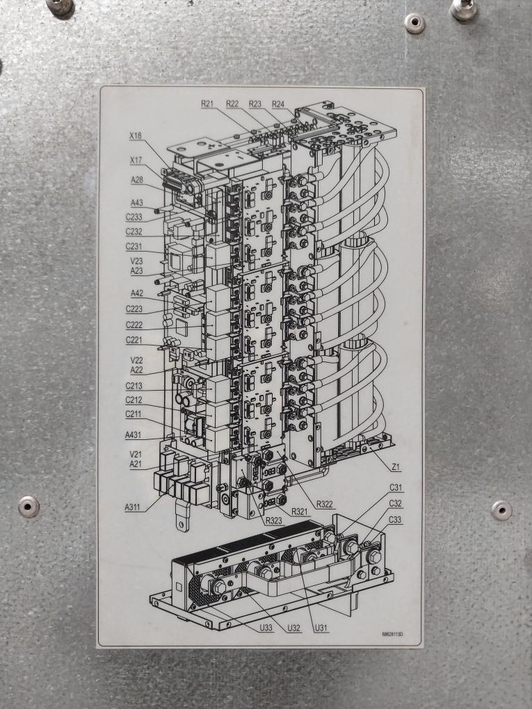 Abb Acs800-104Lc-0700-7+E205+Q950 Inverter Drive Apow-01C, Aint-14C, Agps21C