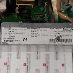 Abb Acs800-104Lc-0700-7+E205+Q950 Inverter Unit Apow-01C, Aint-14C, Agps21C