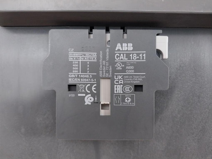 Abb Af750-30-22 Contactor W/ Pre-mounted Auxiliary Contact E36588 250-600V