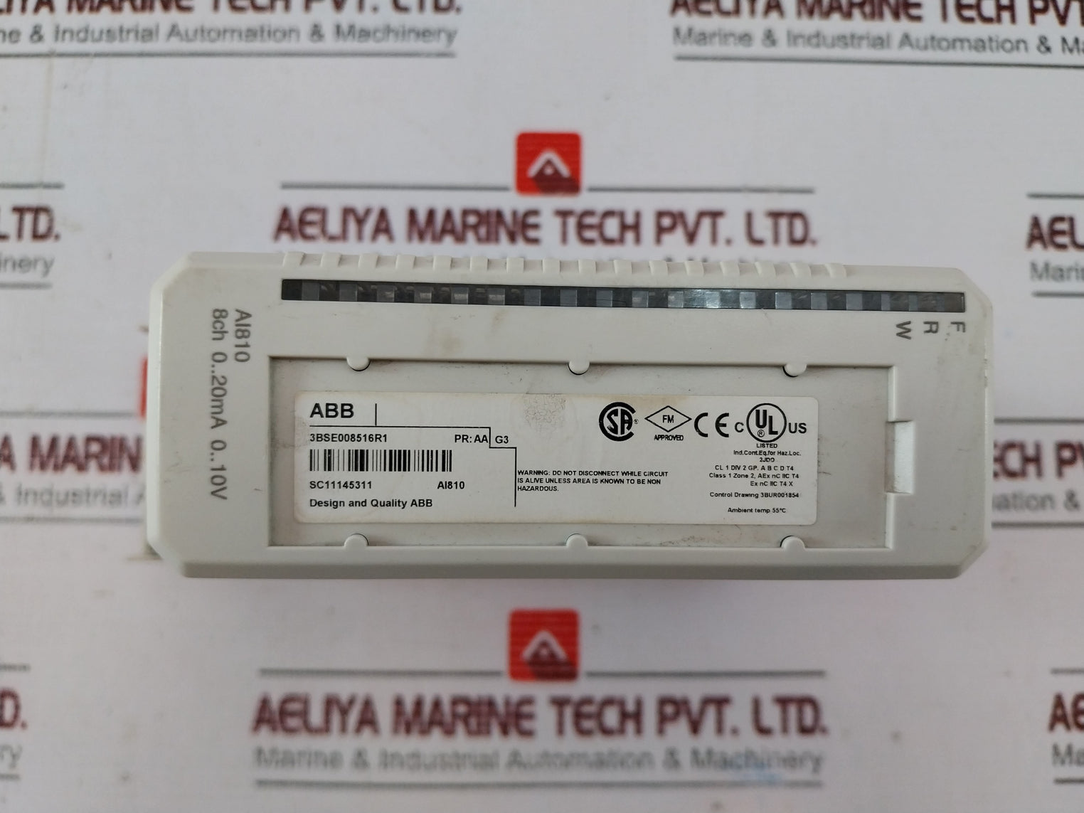 Abb Ai810 3Bse008516R1 Analog Input Module 8Ch 0..20Ma 0..10V Pr: Aa G3