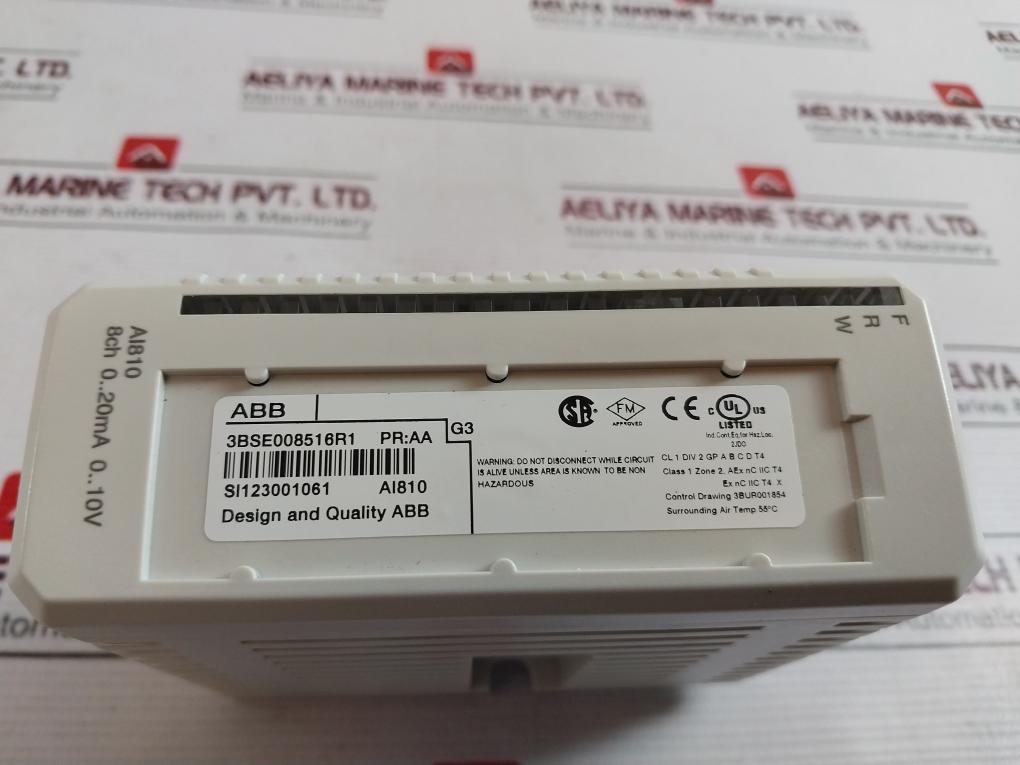 Abb Ai810 S800 I/o Analog Input Module 3bse008516r1