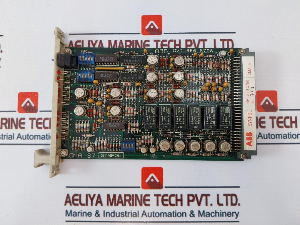 Abb Cma 50 Synpol Gvt 360 8490 Control Panel W/ Cma 32/ Cma 33/ Cma 34 Module