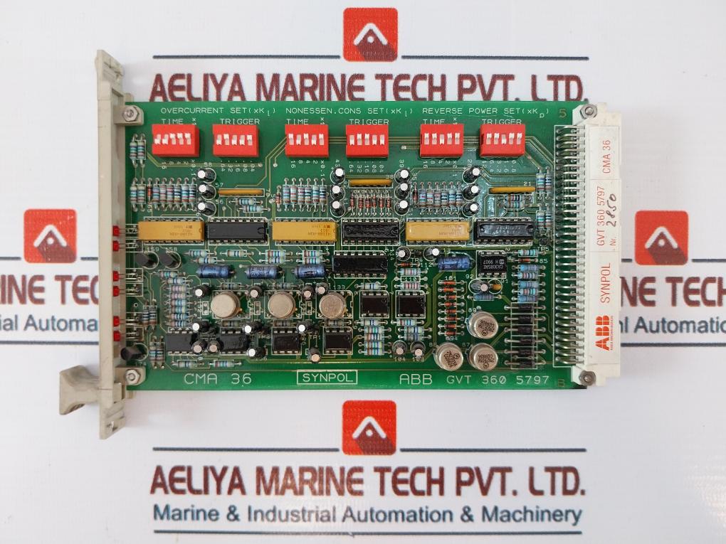 Abb Cma 50 Synpol Gvt 360 8490 Control Panel W/ Cma 32/ Cma 33/ Cma 34 Module