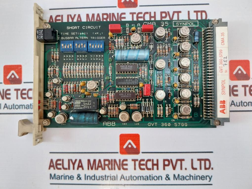 Abb Cma 50 Synpol Gvt 360 8490 Control Panel W/ Cma 32/ Cma 33/ Cma 34 Module