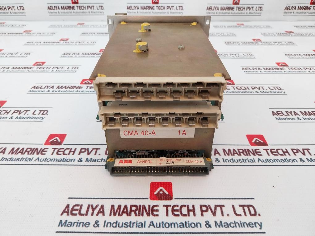 Abb Cma 50 Synpol Gvt 360 8490 Control Panel W/ Cma 32/ Cma 33/ Cma 34 Module