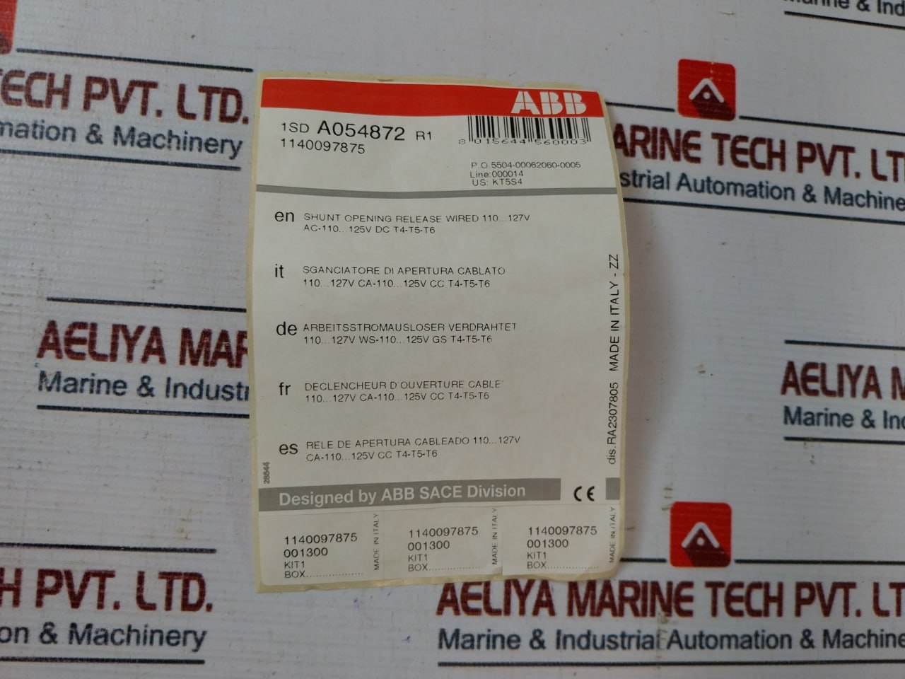 Abb Kt5S4 Circuit Breaker Accessory 1Sd A054872 R1 Set