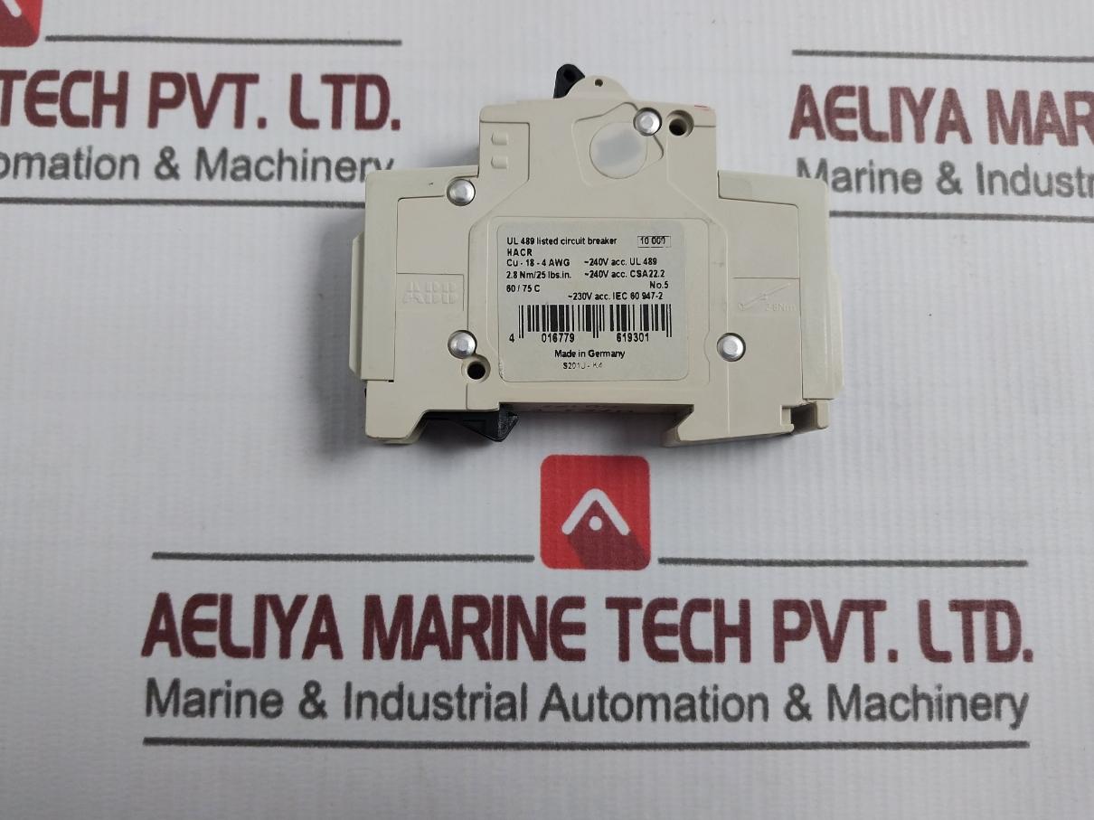 Abb S201U-k4A Miniature Circuit Breaker 240V-50/60Hz