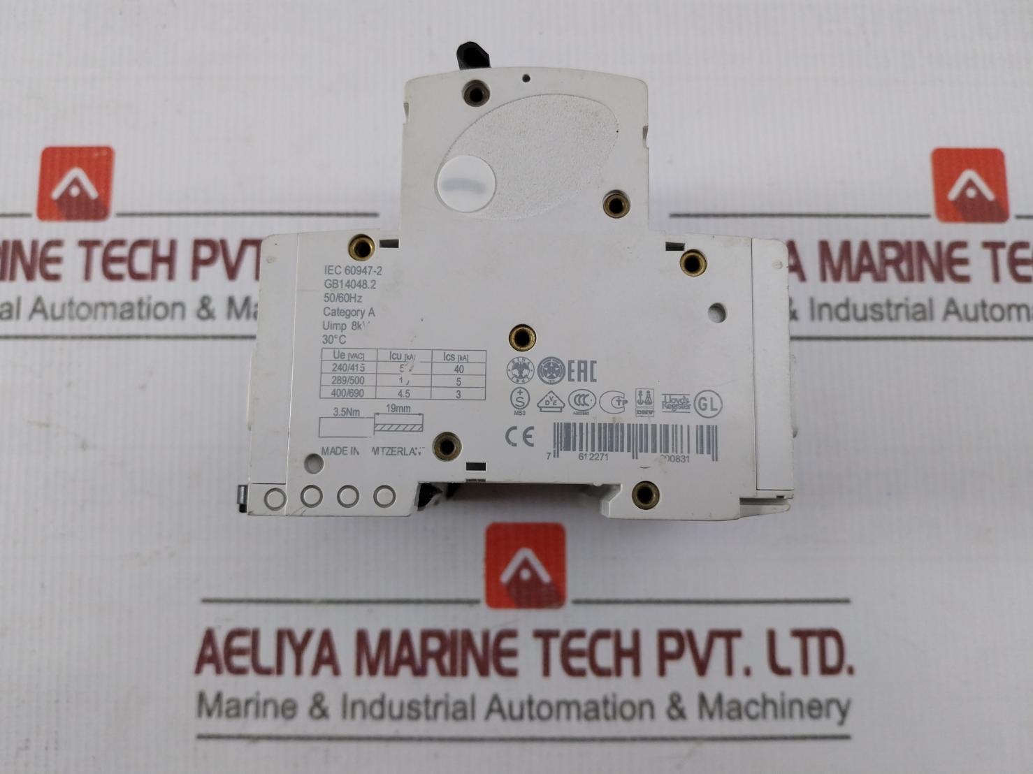 Abb S803S C125 High Performance Circuit Breaker 50Ka At 240/415V 50/60Hz