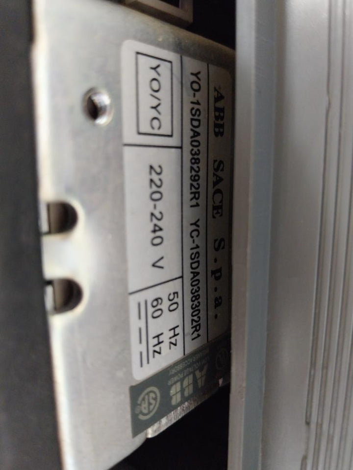 ABB SACE Emax E3/E3S 12 Low Voltage Circuit Breaker 1250A 690V