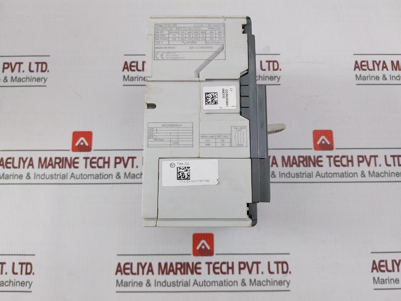 Abb Tmax Xt4S 250 Molded Case Circuit Breaker 50-60 Hz 1000V