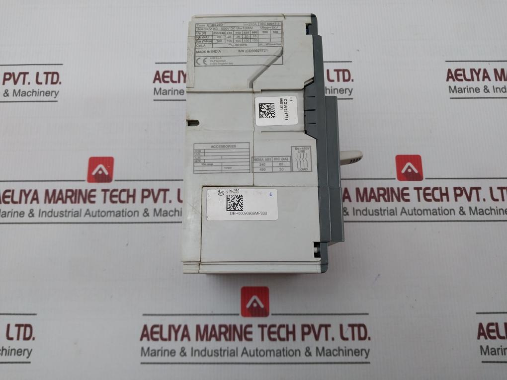 Abb Xt4N 250 Circuit Breaker 50-60Hz