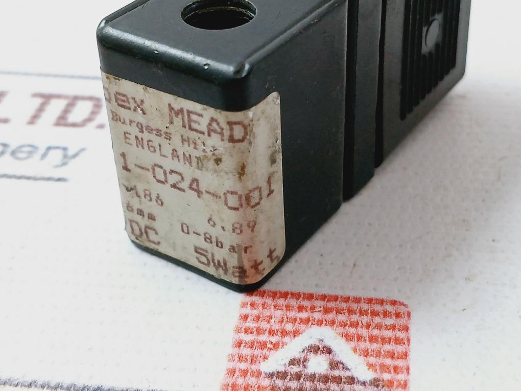 Abex Mead M 11-024-001 Connector Port Pneumatic Solenoid Valve Coil